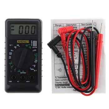 Mini Digitálny Multimeter Vrecku DMM AC DC Prúd Napätie, Odpor OHM Testovacie Rozchod Ammeter Voltmeter s Bzučiak Elektrický Nástroj