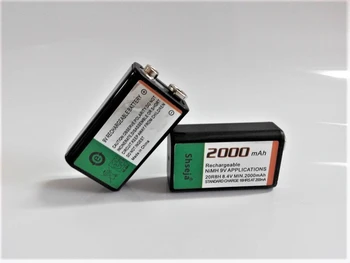 4PCS SHSEJA 2000mAh 9V nabíjateľné batérie NiMH batérie + univerzálny 9v, aa aaa 18650 cr123a batérie nabíjačky