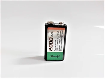 4PCS SHSEJA 2000mAh 9V nabíjateľné batérie NiMH batérie + univerzálny 9v, aa aaa 18650 cr123a batérie nabíjačky