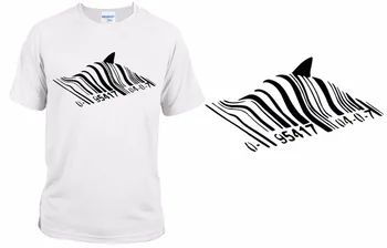 Muži Letné Krátke Rukávy Bežné Homme Camisetas Hip Hop T Shirt Banksy / Shark Street Art Tee Košele