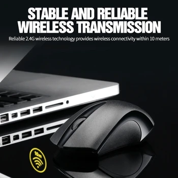 Q2 1200DPI 2.4 G Wireless Mouse Tichý Vypnúť USB Nabíjateľné Myši na Notebook, Notebook, Počítač PC