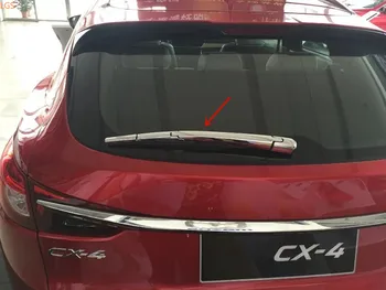 Pre Mazda CX-4 2016-2019 vysokokvalitného ABS Chrome zadný stierač kryt stierač dekoratívny kryt auto príslušenstvo