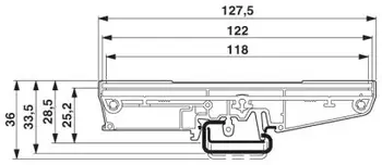 UM122 nehrdzavejúcej ocele železničnej základná doska 35mm železa železničnej base DIN lištu montáž základne DINKLE Modul Rozhrania PCB Dopravcu