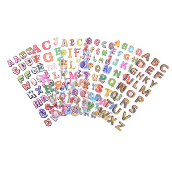 6pcs Písmená Bublina Nálepka, 3D animovaný 26 anglické Písmená Deti Izby Bublina Nálepky Škole, Zápisník Opuchnuté PVC Samolepky
