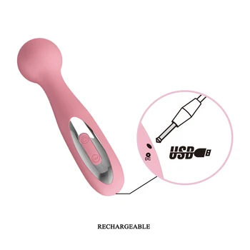 Dosť Lásky, USB, 12 Rýchlostí Dildo Vibrátor Stimulátor Klitorisu Čarovná Palička Masáž Stick Magic AV Prútik Sexuálne Hračky Pre Ženy