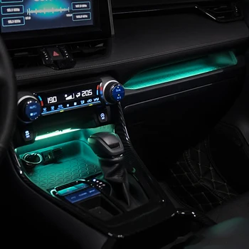Prístrojový Panel Panel Výbava Atmosféru Svetla Pre Toyotu RAV4 2019 Auto Strane Vodiča Nástroj na Čítanie Pásy Pre Toyota RAV4 2020
