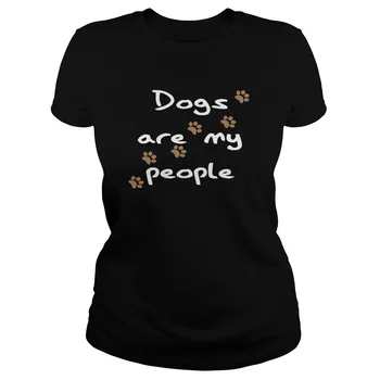 Psy Sú Moji Ľudia Packa Návrhu Tlače Žien T-Shirt
