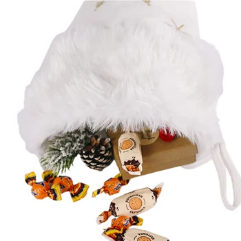 Veľká Veľkosť Vianočnými Osadenie Flanelové Pearl Snowflake Vianočné Ponožky Plyšové Veľké Vianočné Ponožky Darček Cukríky Ponožky Vianočný Dekor