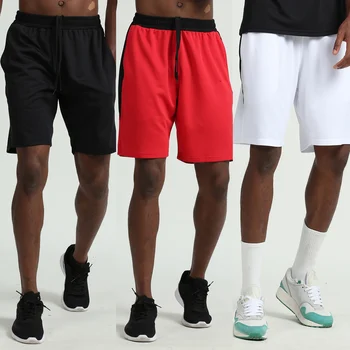 Muži Šport Šortky Rýchle Suché Bočné Vrecká, Elastický Pás Krátke Nohavice pre Cvičenie Basketbal, Beh Bežné Sportwear