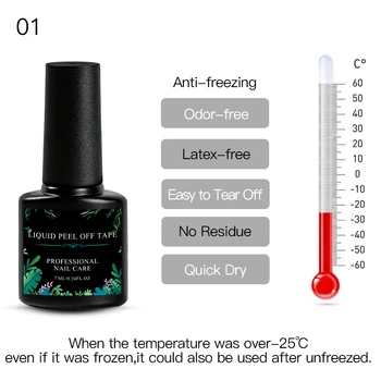 7ml Antifreezing lúpať Liquid Tape Krém na Nechty, Latex Kutikulu Stráže Ochrany Prst Pokožky Manikúru, Nail Art Starostlivosti Nástroje