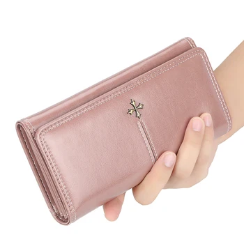 Dámske peňaženky baellerry nové dámske dlhé kórejská verzia multi-card zips mobilný telefón taška ženskej módy all-zápas spojka 903