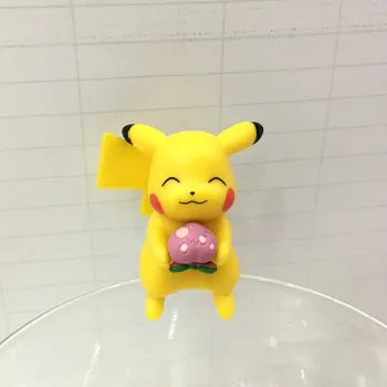TAKARA TOMY Pokémon Pikachu Eevee Elf na okraji pohár visí ozdoby bábika Box vajcia darček k narodeninám Zberateľstvo