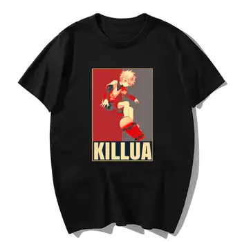Hunter X Hunter Killua T-Shirt T Shirt Mužov Kawaii Letné Topy Cartoon Karate Grafické Tees Tee Tričko Unisex Harajuku Tričko Muž