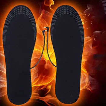 2020 Nový USB Vyhrievané Obuvi Vložky Nohy Teplé Ponožky, Podložku Mat Elektricky Vykurovacej Vložky Umývateľný Teplou Termálnou Vložky Unisex