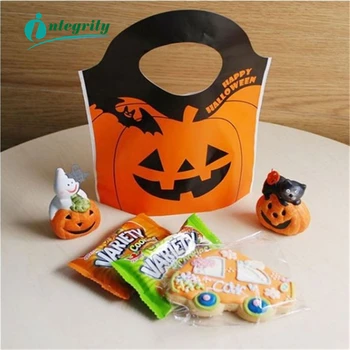 15.5*19.5*5 50pcs Halloween Veľkonočné party dekorácie tekvica ghost candy bag Pečenie cookie domov prop dodávky dieťa darček
