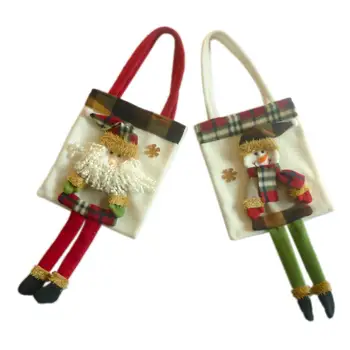 Vianočný Darček Taška Candy Bag Veselé Santa Claus Snowman Deti Prítomné Taška Vianočné Dekorácie