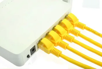 30 M Žltá Externej Siete Ethernet Kábel CAT5e Medi RJ usb sata kábel usb stúpačky karty rj45 konektor dvi-d, vga, dual psu