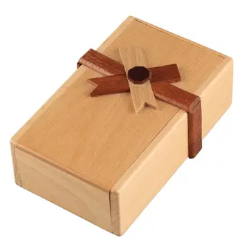 Puzzle Darček Prípade Box s Tajnými Oddelení Drevené Peniaze Box na Výzvu 23GD