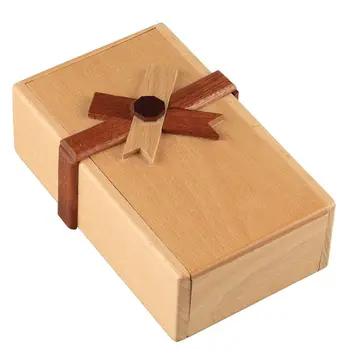 Puzzle Darček Prípade Box s Tajnými Oddelení Drevené Peniaze Box na Výzvu 23GD