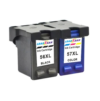 4x Kompatibilné atramentové kazety kompatibilné pre hp56 57 na 56XL 57XL Photosmart 7550 7660 7660v 7660w