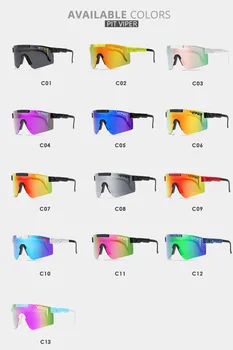 Pit Viper Šport google TR90 polarizované slnečné okuliare | Pôvodné, vonkajší windbreaker okuliare pre mužov / ženy, UV šošovky