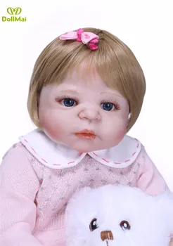 Bebe reborn bábiky com corpo de silikónové menina 22