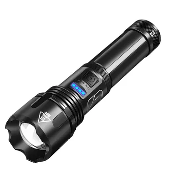 Móda Svietidlo Výkonným LED Baterka XHP50 Pochodeň USB Nabíjateľné Vodotesné Svietidlo s Extrémne Brigh osvetlenie фонарь светодиодный