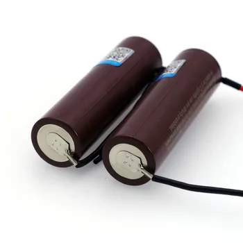 2 ks/ručné VariCore je vhodný pre nové HG2 18650 batéria 3000mAh 18650HG2 3.6 V vypúšťanie 20A, špeciálne batérie+DIY silikónový kábel