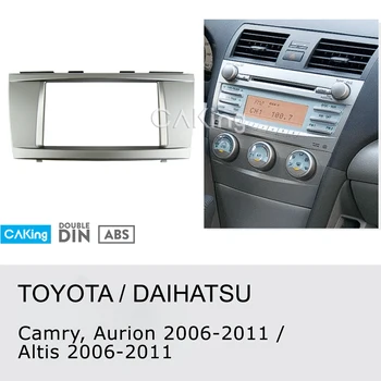 Fascia Rádio Panel pre Toyota Camry,Aurion ; DAIHATSU Altis 2006-2011 Dash Montáž Súpravy Facia Doska Kryt Konzoly Adaptér Rámu