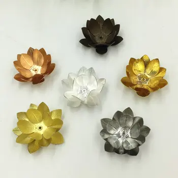 Kovové zdobenie medi Kvetinové šperky, takže listy Pre Šperky Remeselnú Výrobu Materiálov Zistenia kovovým zdobením