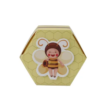 10pcs Čmeliaky Bee Candy Boxy Liečbu Box Papier Úli Darčeka pre Bee Party Dekorácie Bee Narodeniny Dieťa Sprcha Láskavosti Dodávky