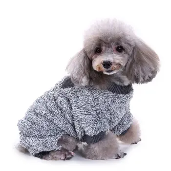 Fleece Tepelnej Pet Oblečenie pre Psa Pyžamo Kabát Jumpsuit