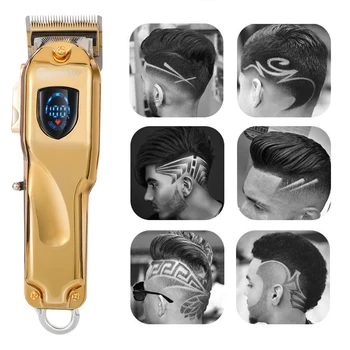 LSJHA Professi Odborného Hair Clipper S LCD Displejom Pre Mužov Elektrické Mužov Kovov Vysoký Výkon Hair Clipper Pre Účes