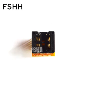 208mil SOP8 Vhodné pre SPI-FLASH Programátor Adaptér 25xx eeprom, flash Adaptér (Dve umiestnenie/štyri rady pinov)