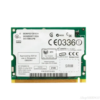 Pro/Wireless 2200BG 802.11 B/G Mini PCI Sieťová Karta WIFI pre Toshiba, Dell O16 20 Dropshipping