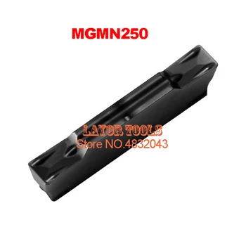 Zadarmo nakupovanie 10pcs MGMN250-G NC slot rezanie otvoru frézy karbidu pevný hliníkový kotúč na auto čiernej nerezovej ocele všeobecné diely