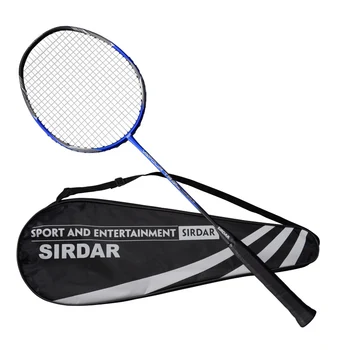 SIRDAR 4U Profesionálny full Carbon Fiber Badminton Raketa Raquette Super Ľahké Čierne Rakety 24-26lbs Športové raketa