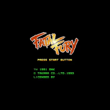 Fatal Fury Verziu NTSC 16 Bit 46 Pin Veľké Sivé Hra Karty Pre USA Hra Hráčov