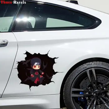 Tri Ratels CHY27 v pohode Anime cartoon 3D Naruto nálepky na auto, auto mercedes skate odtlačkový
