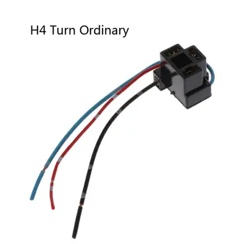H4 Auto Halogénová Žiarovka Pätica Power Adaptér Zapojte Konektor Zapojenie Vedenia L41C