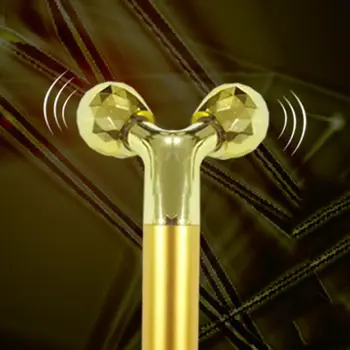 Nové Elektrické 24k Gold Bar Roller Masér Domov Face-lift Krásy Spevnenie Pokožky Starostlivosti Nástroja