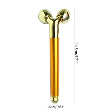 Nové Elektrické 24k Gold Bar Roller Masér Domov Face-lift Krásy Spevnenie Pokožky Starostlivosti Nástroja