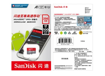 Sandisk Originálne pamäťová karta 256 GB 100mb/s UHS-I TF (Micro SD karty Class10 Ultra SDHC SDXC pamäťová karta flash