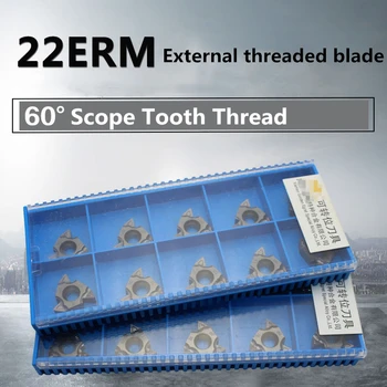 YZ66 10Pcs 60°Vonkajší závit kotúč s rozsahom zuby 22ERM N60 GM3225