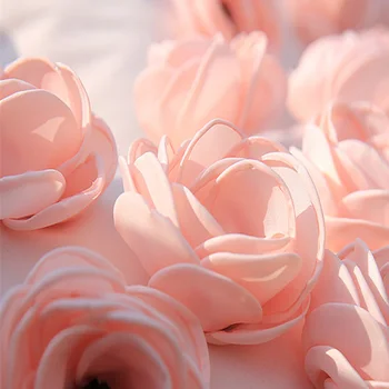 Home Decor Dizajnér Ružová Abstraktné 3D Kvetinovým Hodiť Vankúš Vankúš na Stoličku Gauč Kráľovskej Rodiny Svadobné Funda Cojines