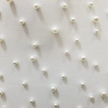 Vysoko Kvalitné Ženy Zimné Luxusný Sexy Dlhý Rukáv Lištovanie White Pearl Obväz Šaty 2020 Dizajnér Večerné Šaty Club Vestido