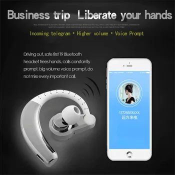 Bezdrôtová Bluetooth Slúchadlá 4.1 Stereo Ucho Športové Slúchadlá Slúchadlá S Mikrofónom Universal Business Jazdy Slúchadlá