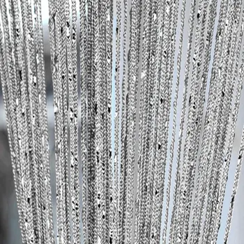 200 cm*100 cm Lesklý Strapec Flash Line String Záves na Okno, Dvere, Deliace Priestor Delič Domov Hotel Dvere, Okenné Dekorácie