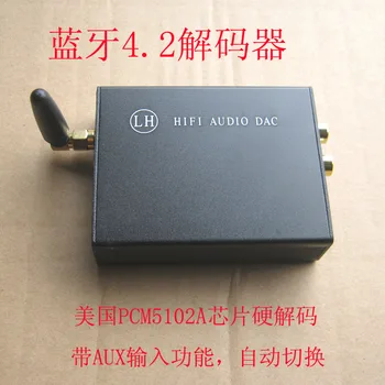 Bezdrôtový Bluetooth 4.2 audio dekodér s AUX vstup PCM5102A dekódovanie APTX lossless prijímač