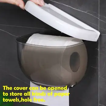 Kúpeľňa Toaletného Papiera Držiak Na Skladovanie Kotúčoch Black Presnosť Nepremokavé Bezšvíkové Vložiť